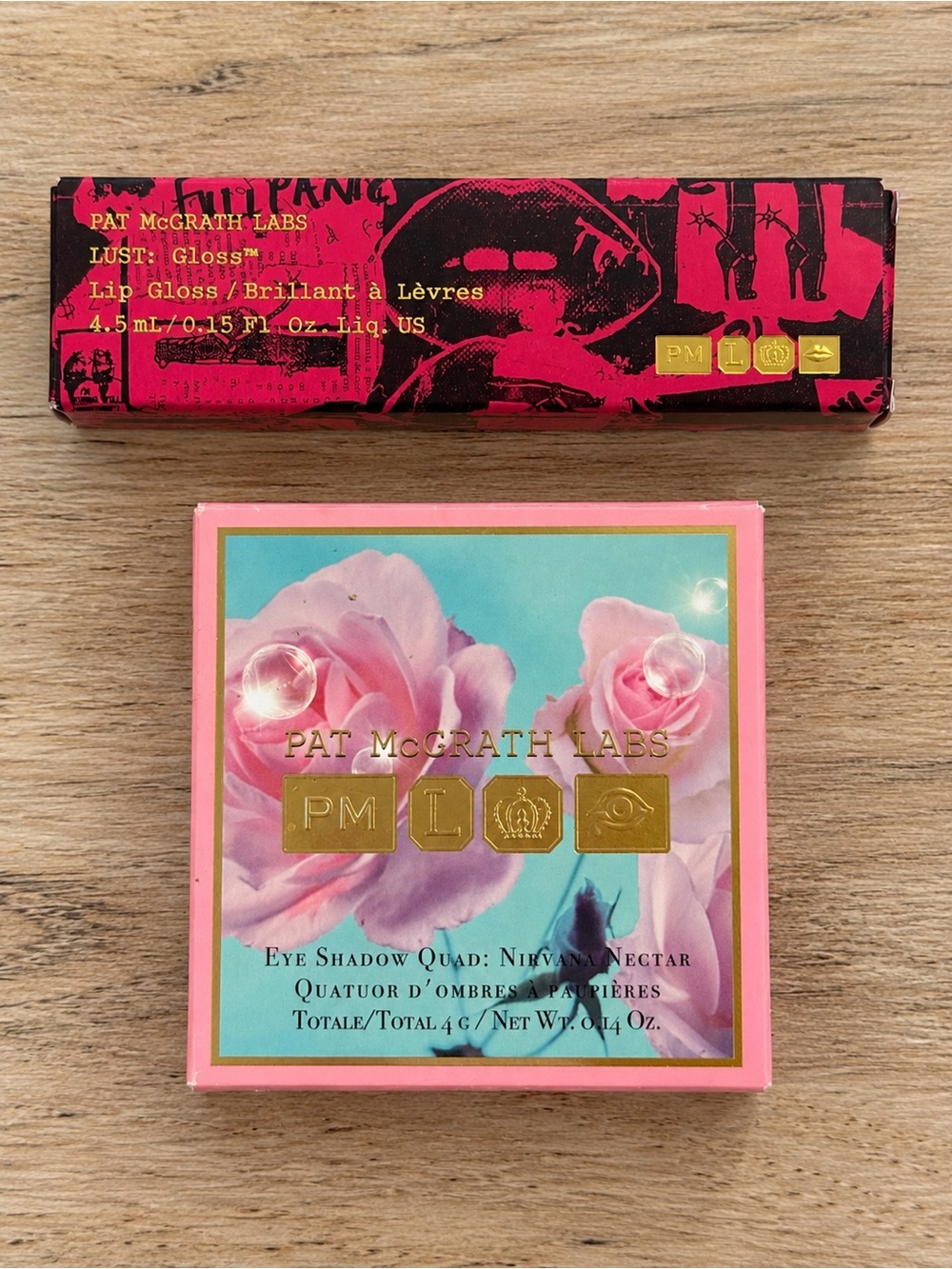 Pat McGrath Labs Eye Shadow Quad Nirvana Nectar & Lust: Gloss Lip Gloss